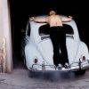 Chris Burden, Trans-Fixed, performance photo, April 23, 1974, performed at Speedway Avenue, Venice, CA